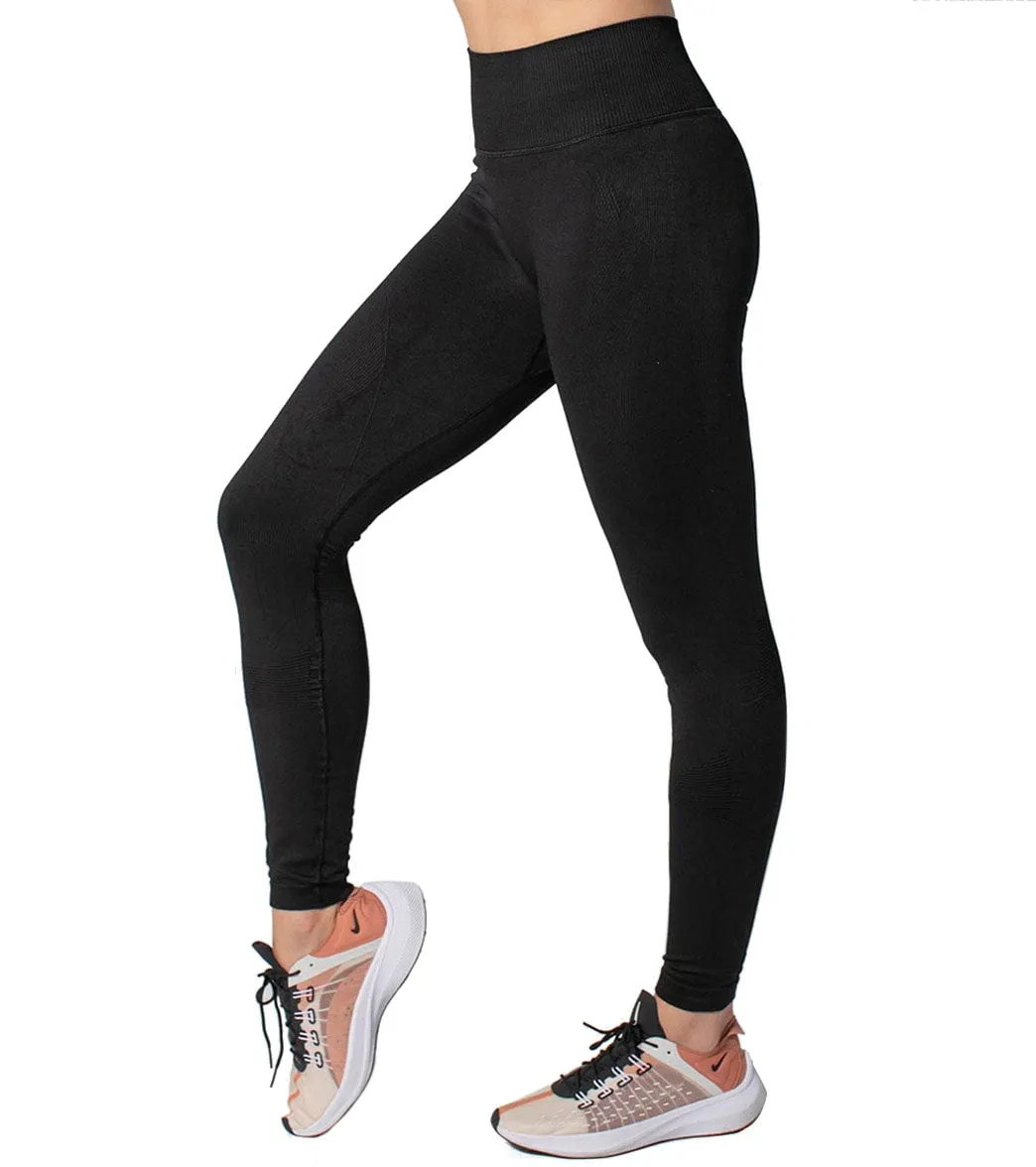 925Fit Black in Business Yoga Leggings