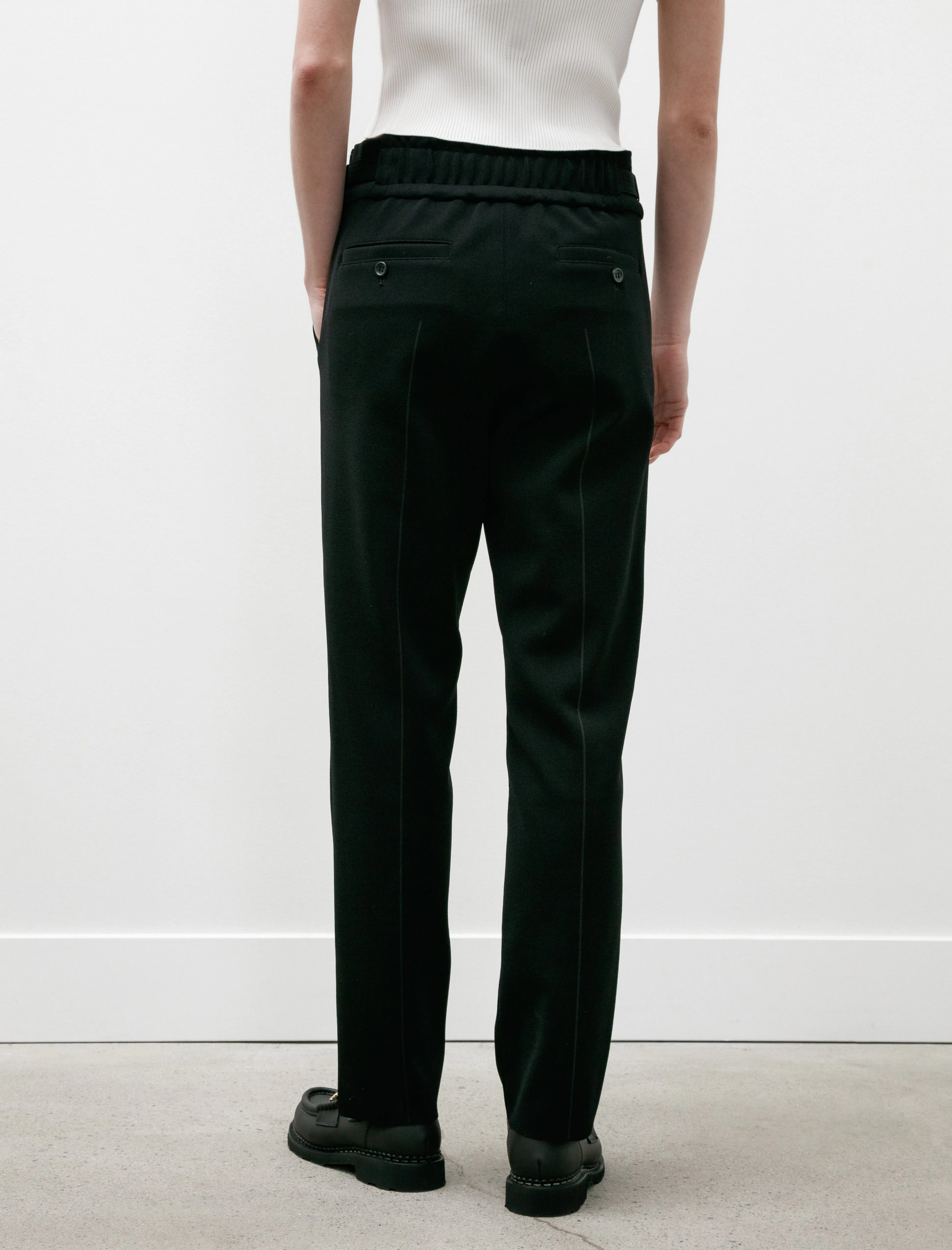 AC Milan Rib Taper Pants Black