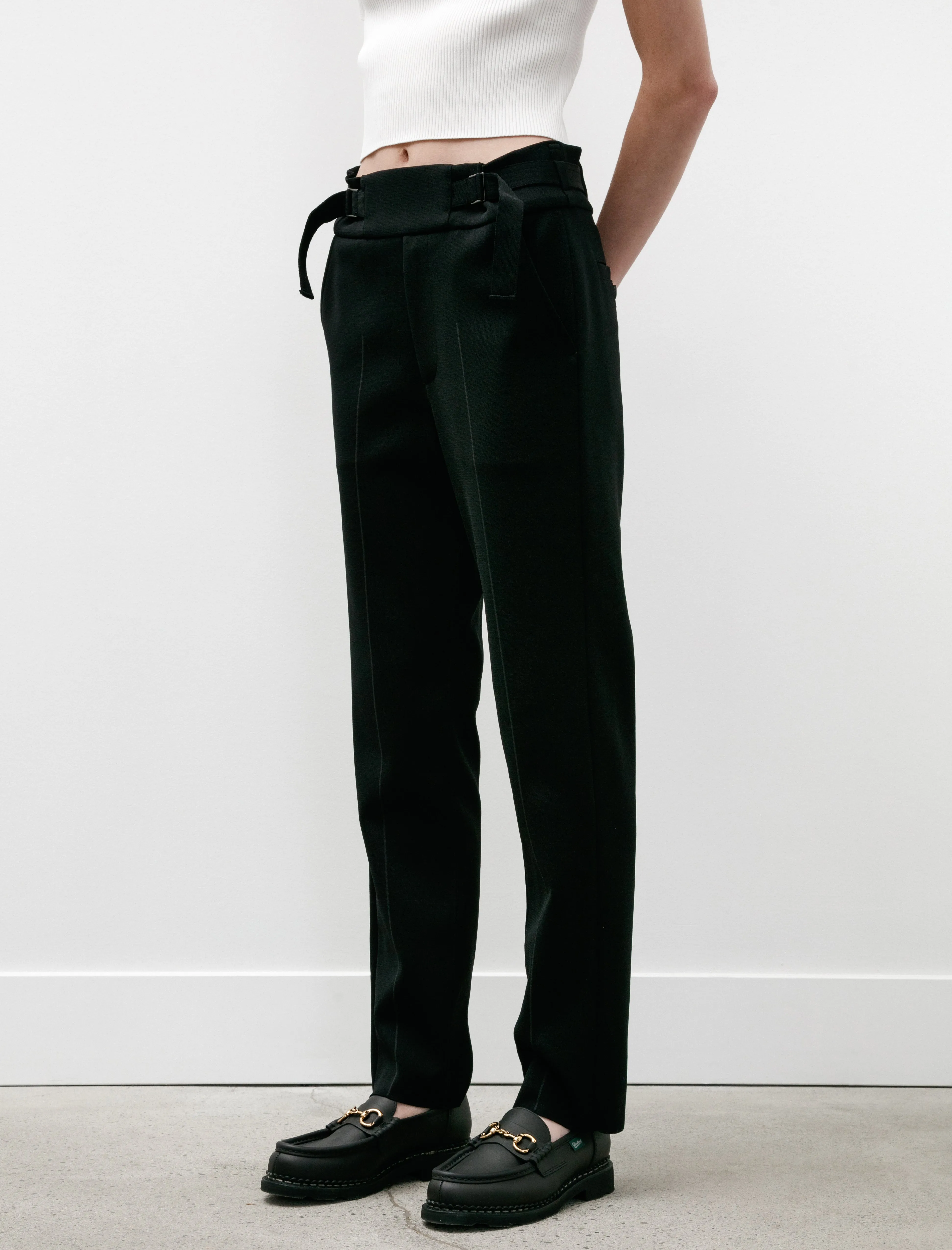 AC Milan Rib Taper Pants Black