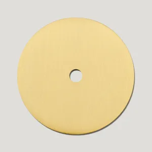 ADA Round Knob Backplate - Brass
