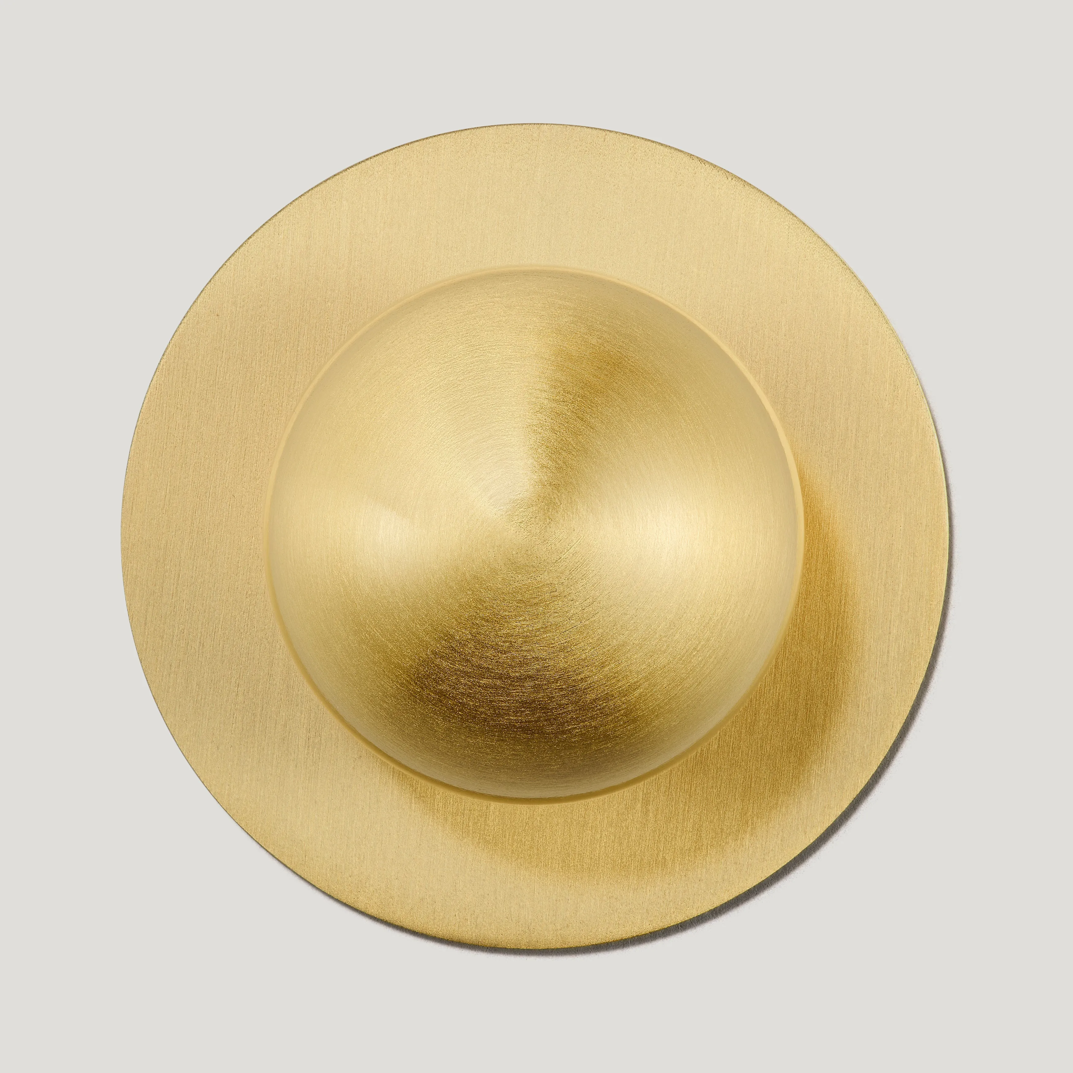 ADA Round Knob Backplate - Brass