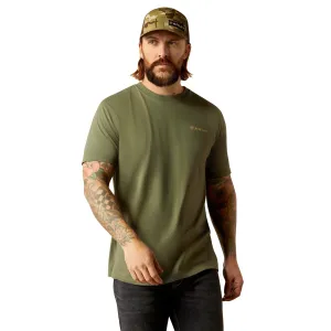 Ariat Men's Duck T-Shirt, Surplus Green