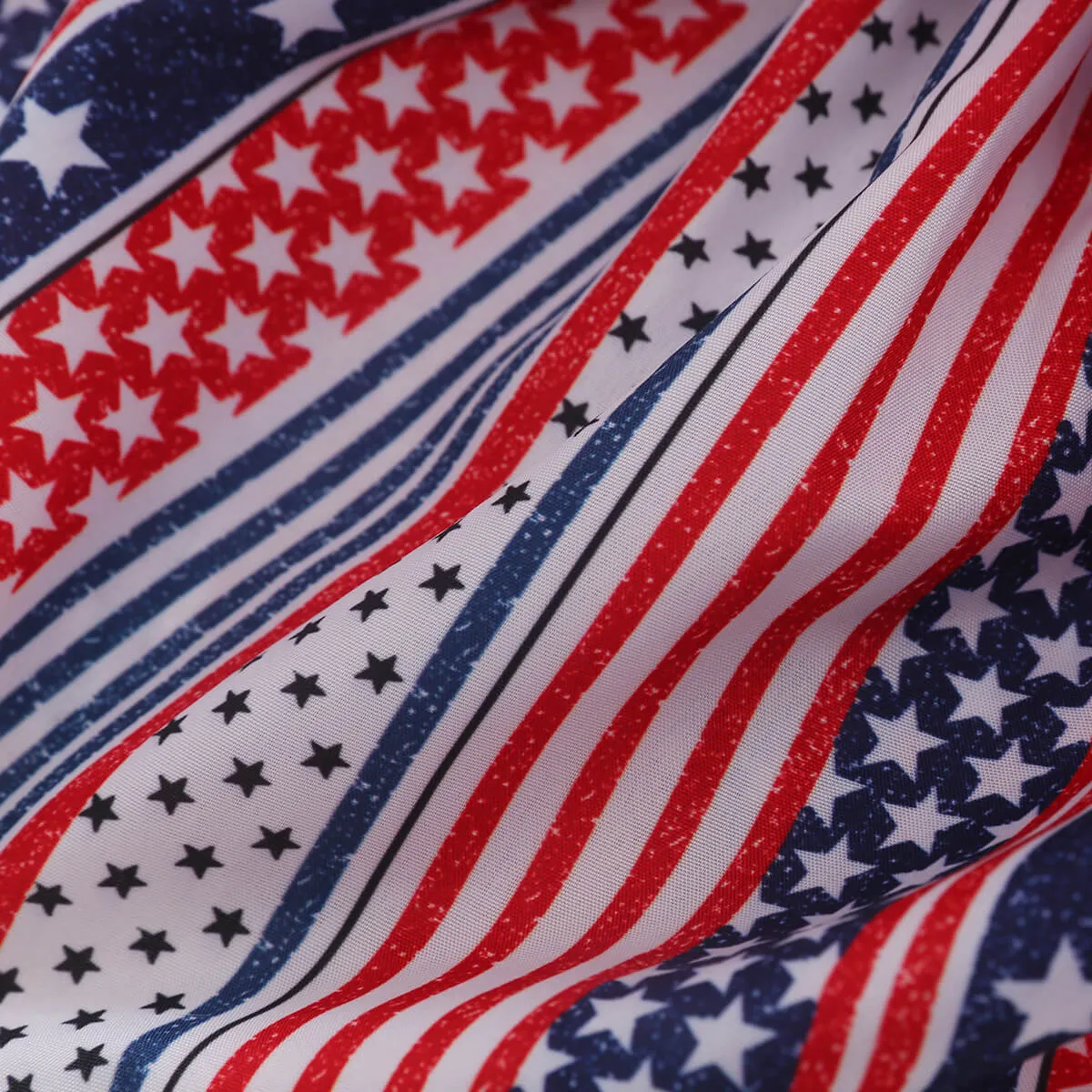 Baby Girl 4th of July Outfit American Flag 2PCS Patriotic Set Stars Stripe Tops Denim Shorts