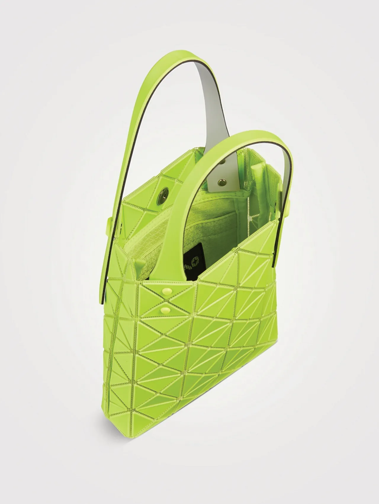 Bao Bao Issey Miyake Yellow Green Mini Prism Plus Tote