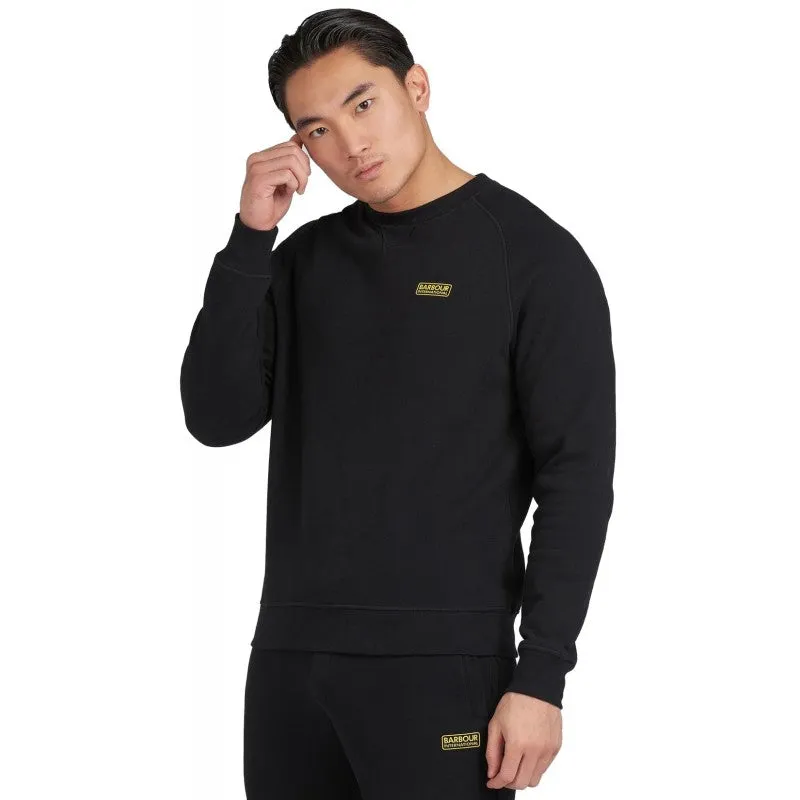 BARBOUR INTERNATIONAL ESSENTIAL CREW NECK SWEAT BLACK