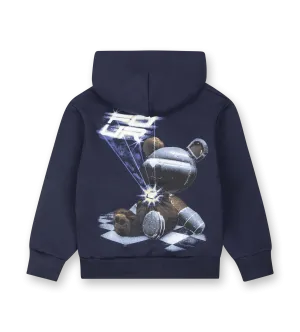 Bear Hoodie Marine Blue