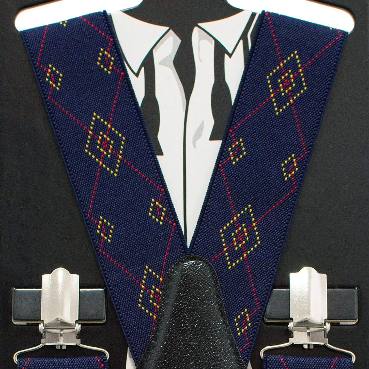 Blue Rhombus Suspenders