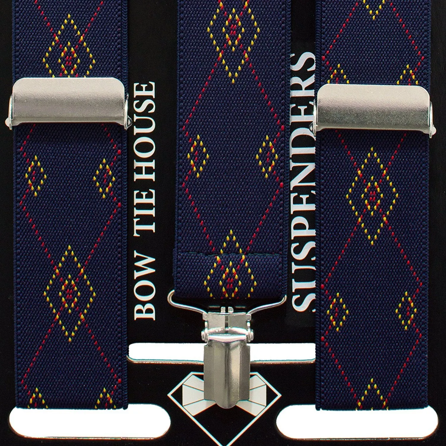 Blue Rhombus Suspenders