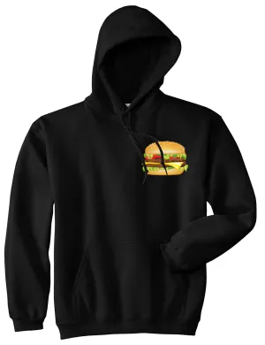 Burger Chest Mens Pullover Hoodie