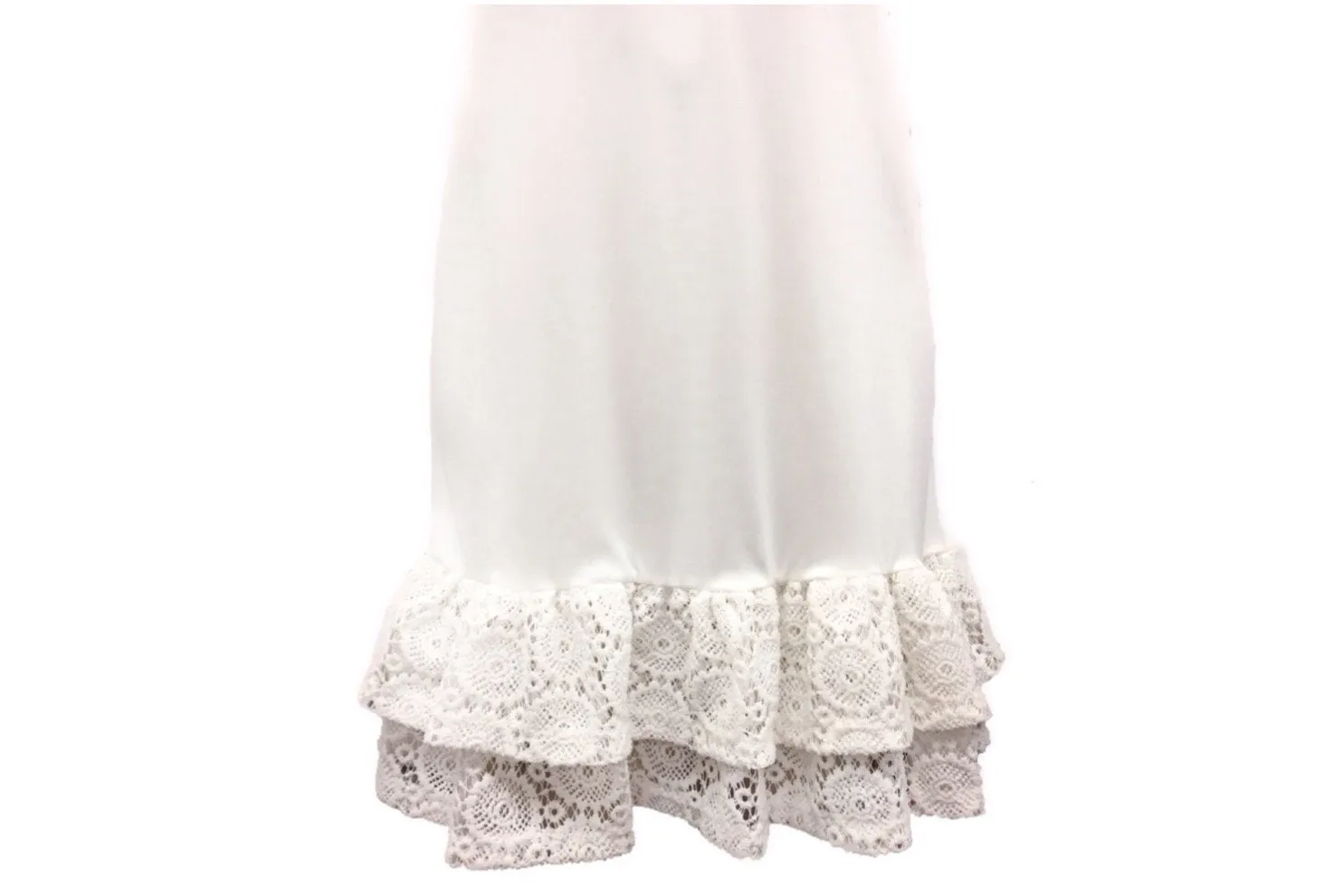 Cami Slip Dress Extender with Crochet Hem
