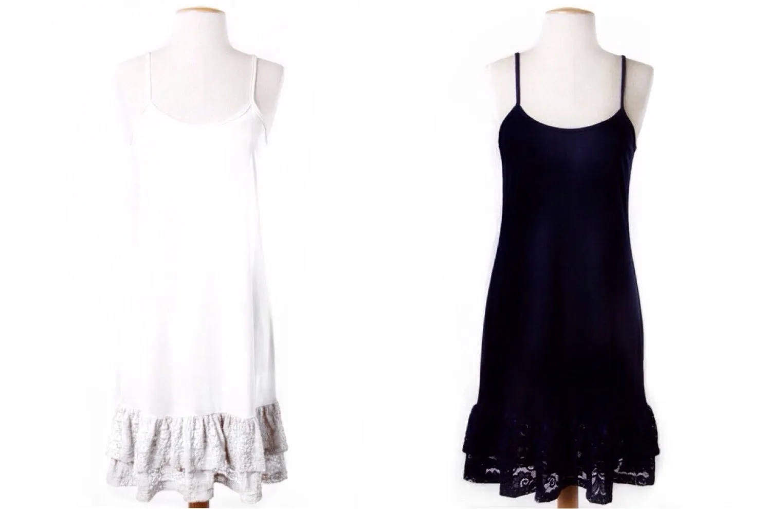 Cami Slip Dress Extender with Crochet Hem