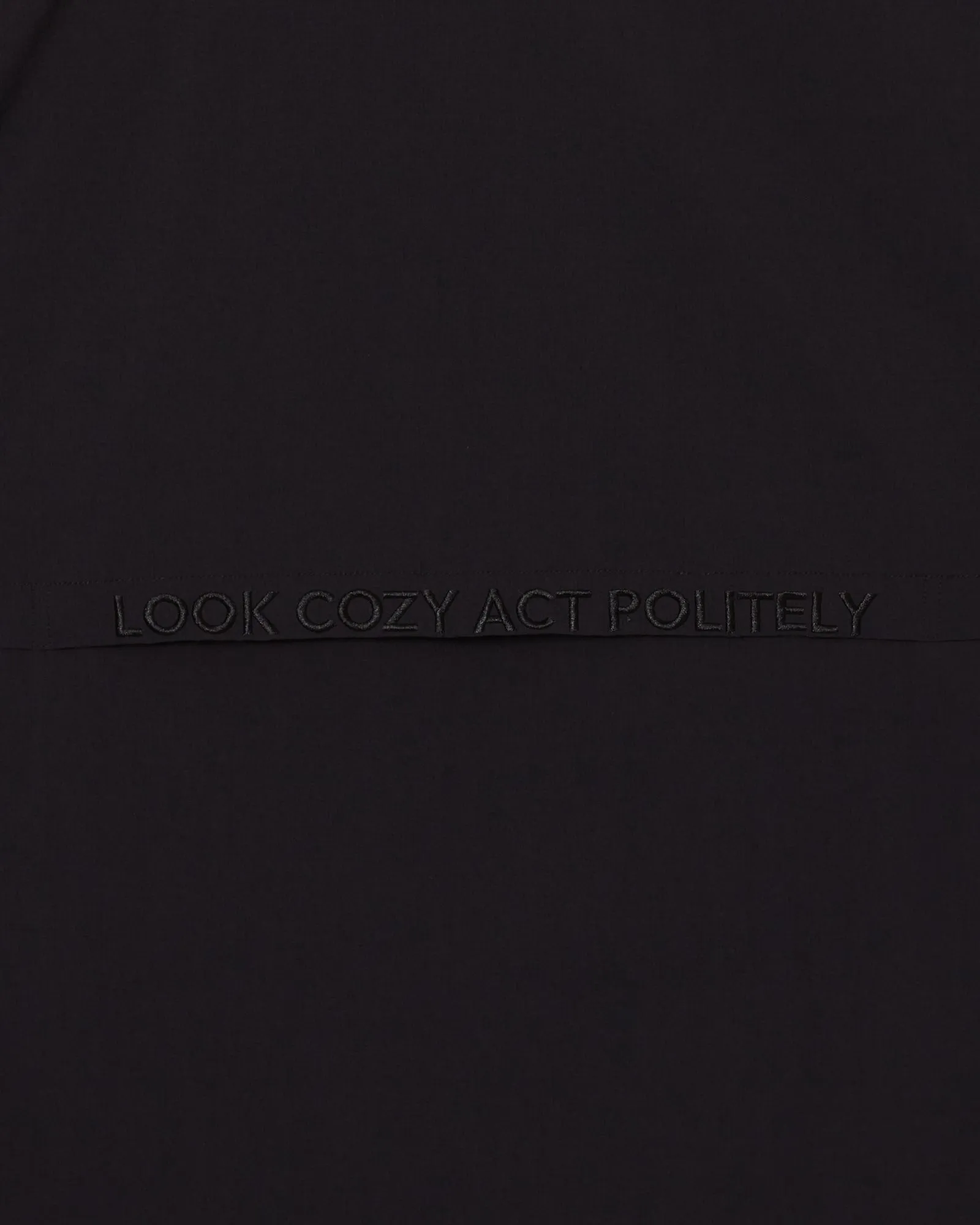 Convertible Stretch Nylon JKT  BLACK