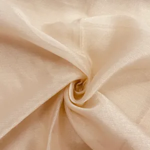 Cream Solid Tissue Fabric