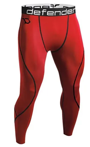 Defender Men's Thermal Wintergear Compression Baselayer Pants Leggings Tights