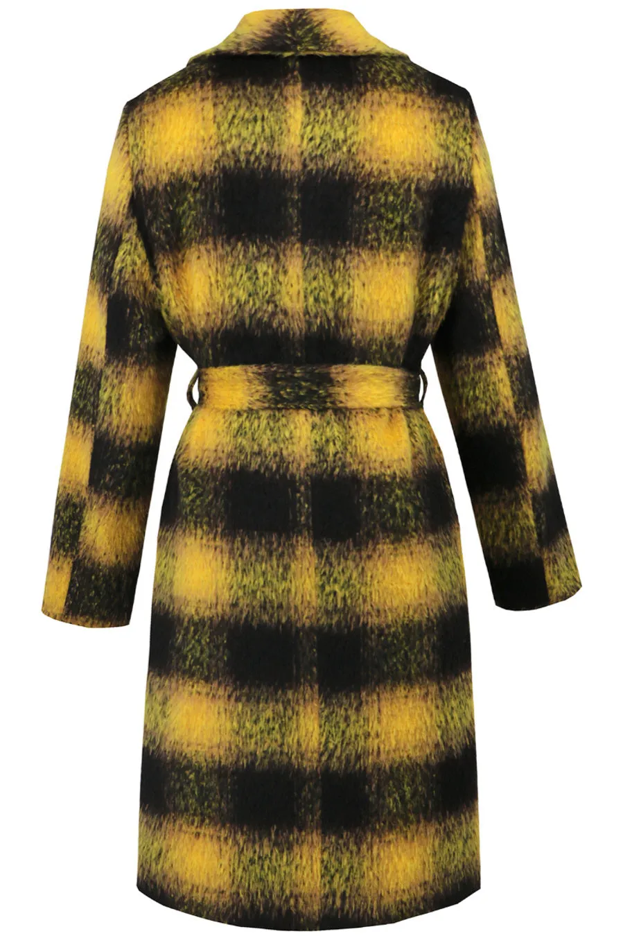 Double Breasted Belted Coat With Lining