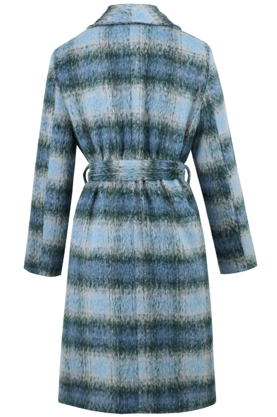 Double Breasted Belted Coat With Lining