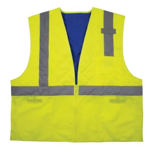 Ergodyne 12715 #6668 XL Lime Class 2 Hi-Vis Safety Cooling Vest