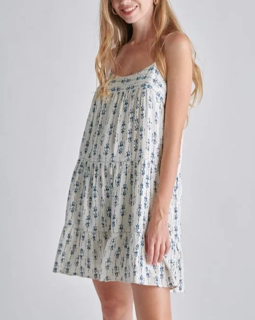 Floral Babydoll Ruffle Hem Dress