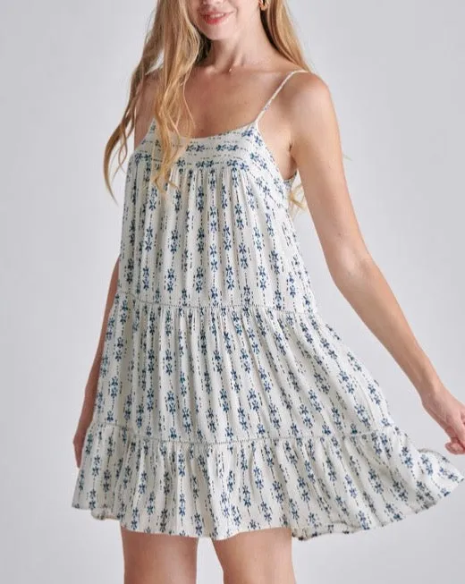 Floral Babydoll Ruffle Hem Dress