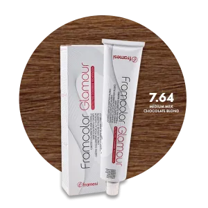 Framesi Framcolor Glamour Hair Color Cream 100ml - 7.64 Medium Milk Chocolate Blond