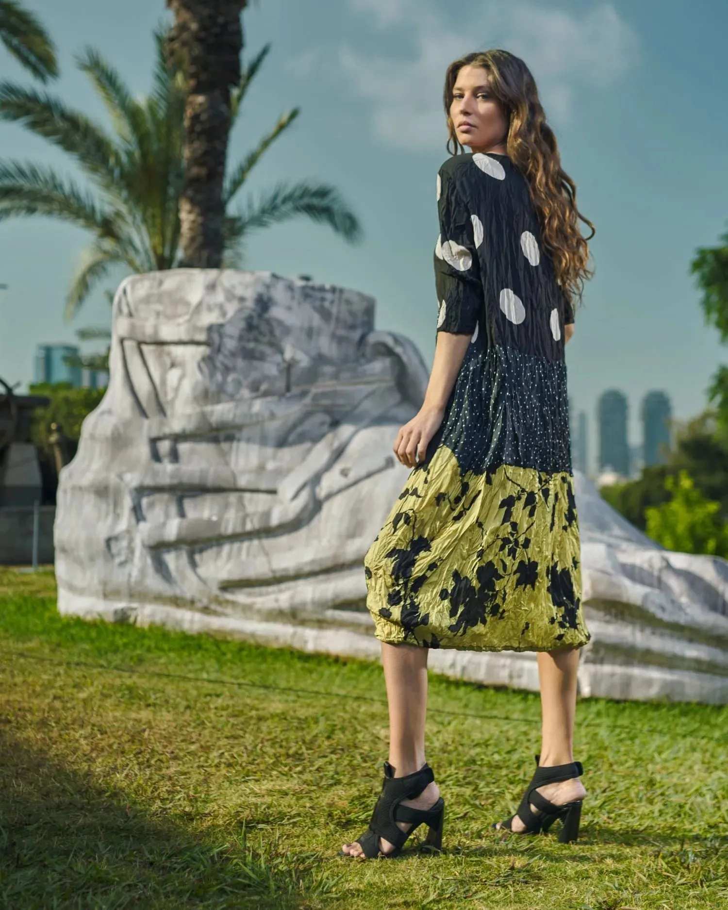 Galliano Relaxed Dress, Mix
