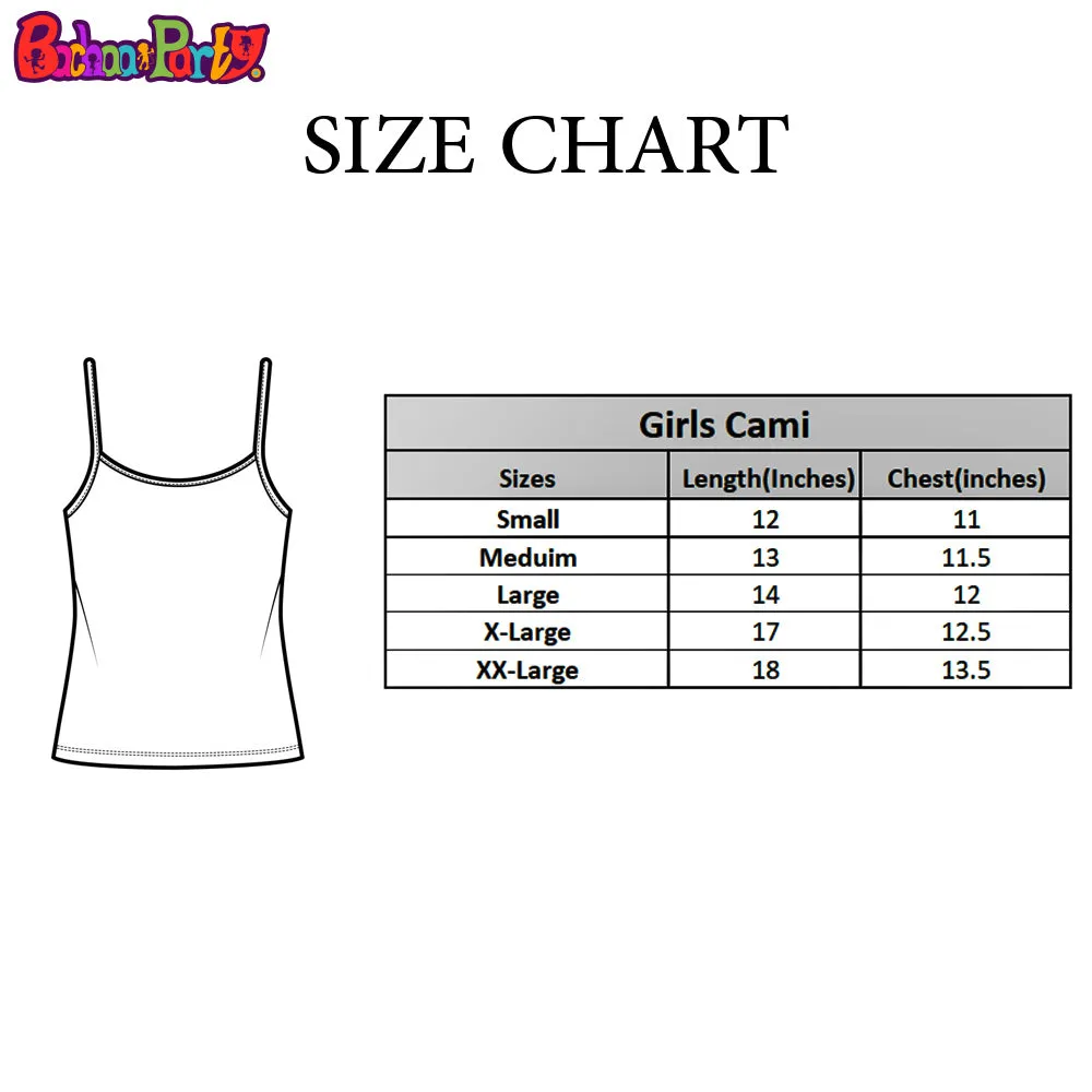 Girls Poly Cotton Jersey Cami Basic 2 Pcs-Black/White