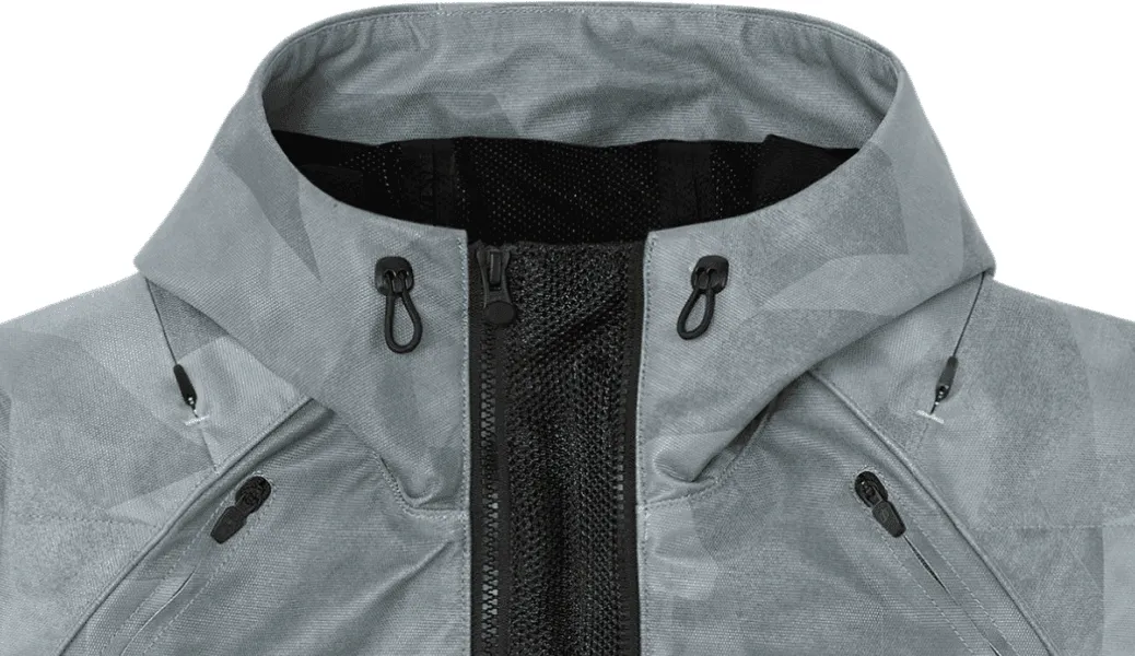 Icon Airform Battlescar Gray Men's Jacket - Size M