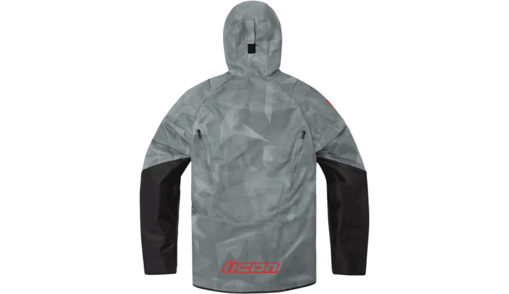 Icon Airform Battlescar Gray Men's Jacket - Size M