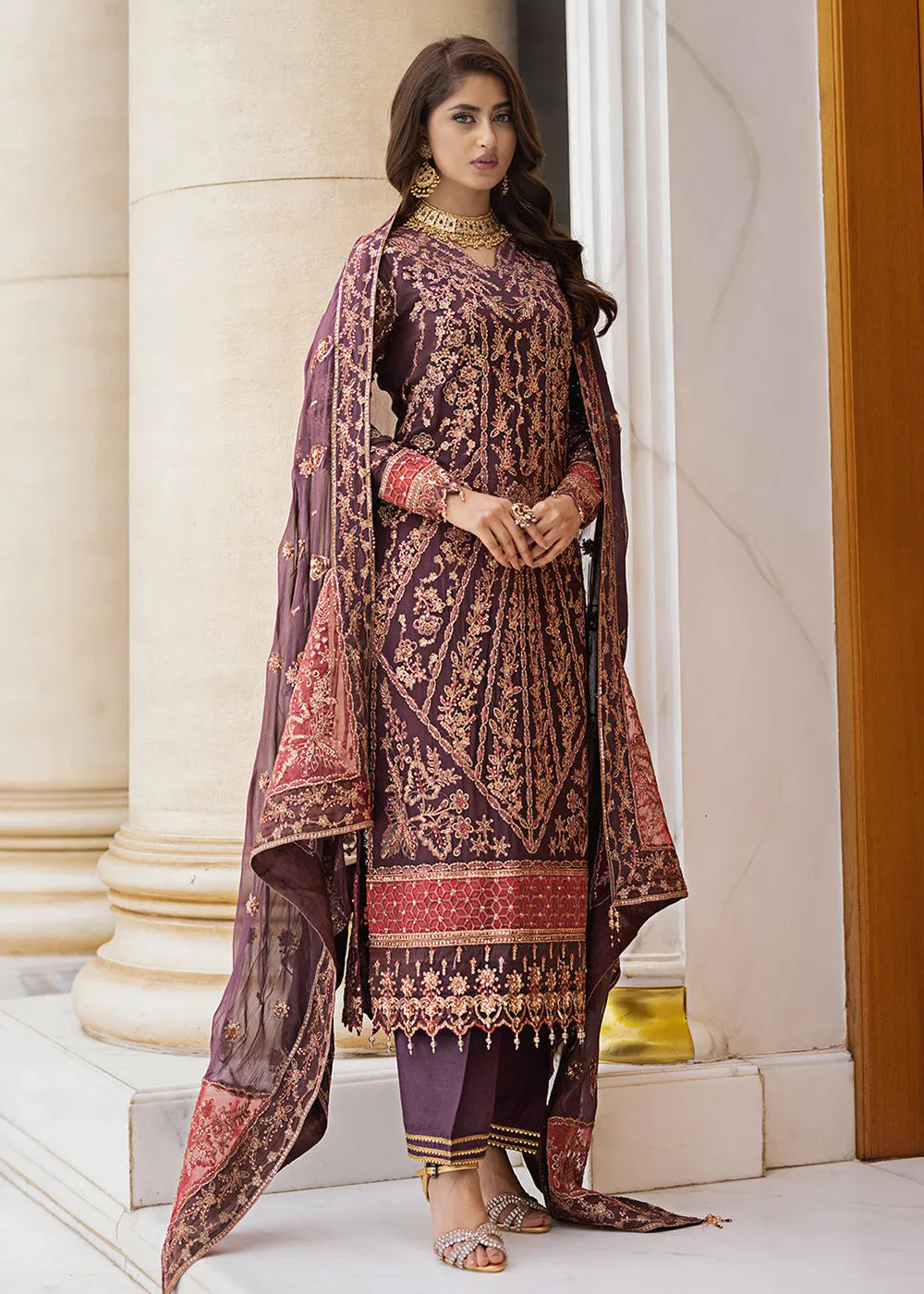 Ishq Aatish Luxury Chiffon '23 by Emaan Adeel | GULNAZ