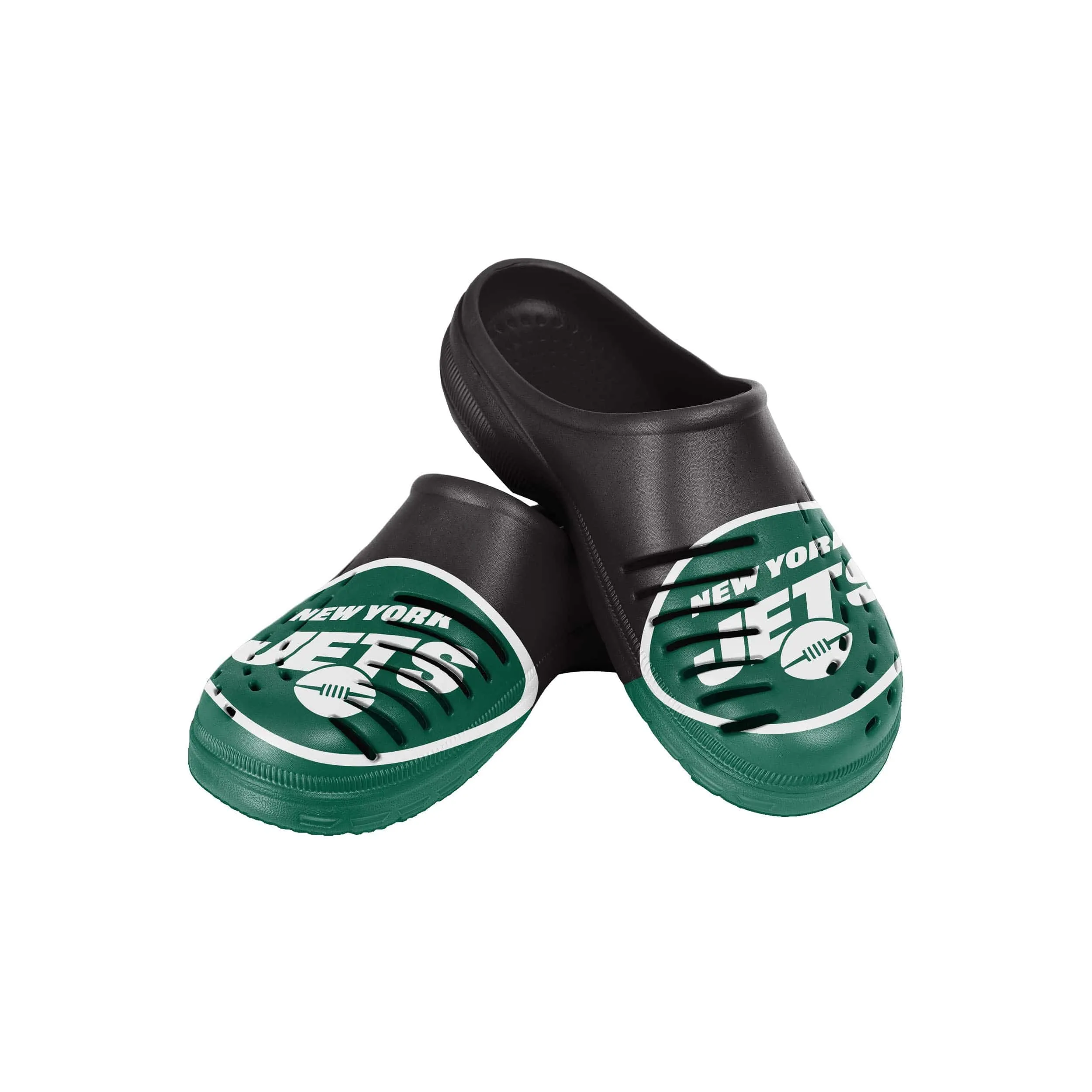 New York Jets NFL Youth Colorblock Big Logo Clog