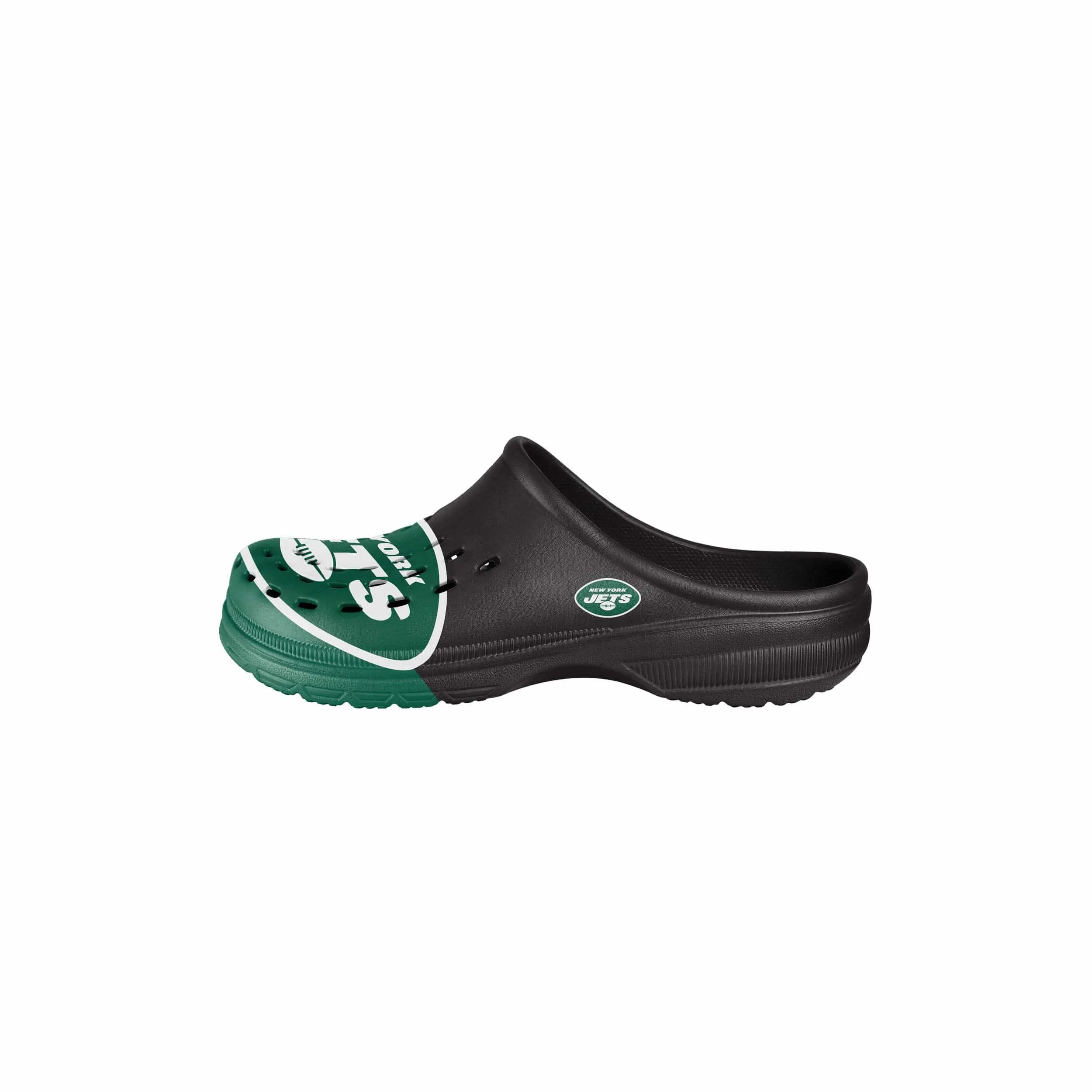 New York Jets NFL Youth Colorblock Big Logo Clog
