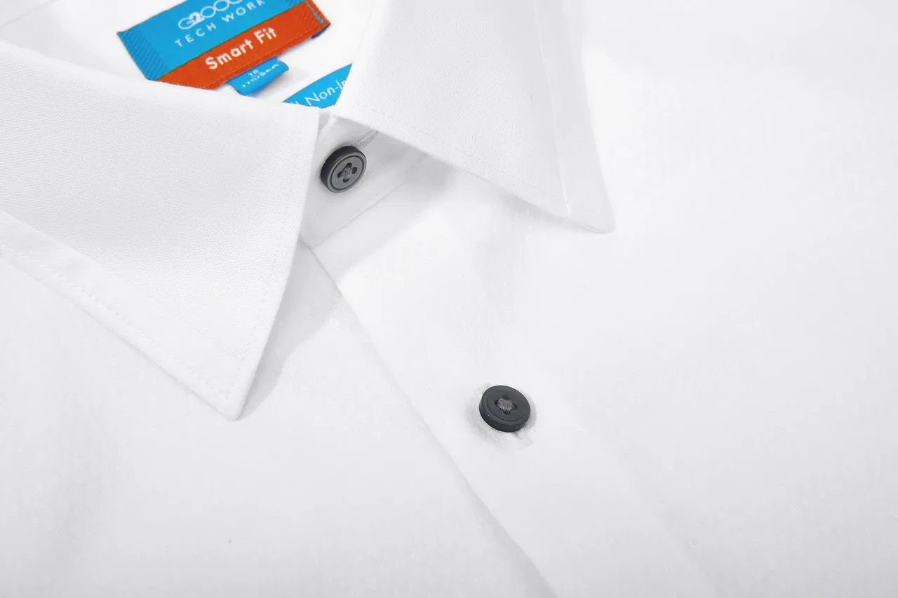 Non-Iron Super Soft Lyocell Blend Textured Shirt in Smart Fit