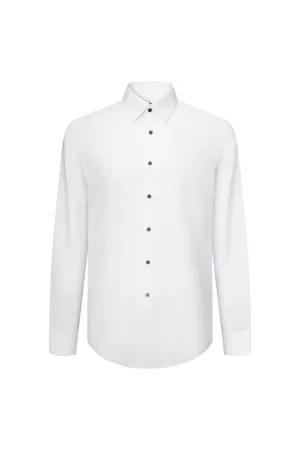 Non-Iron Super Soft Lyocell Blend Textured Shirt in Smart Fit