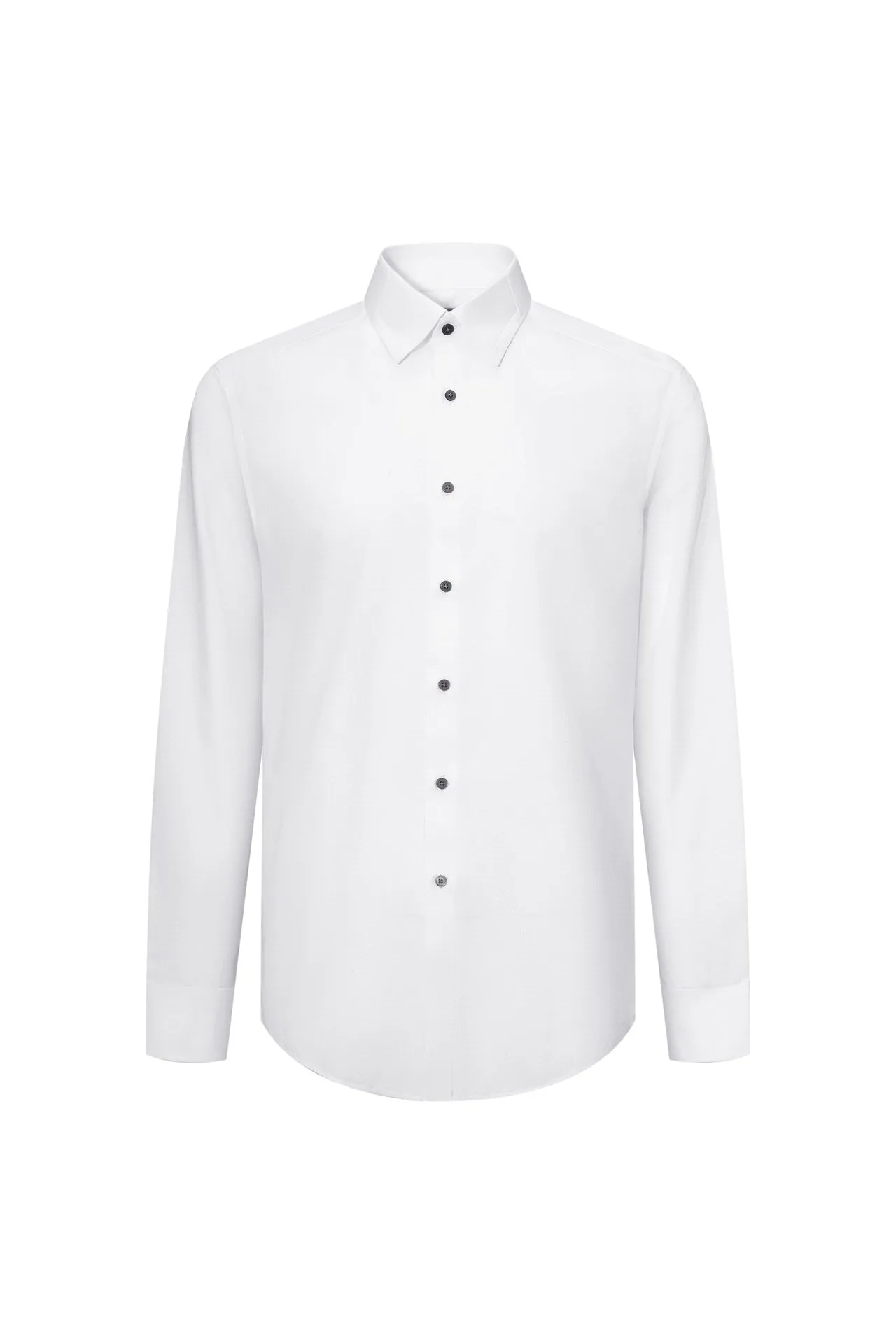 Non-Iron Super Soft Lyocell Blend Textured Shirt in Smart Fit