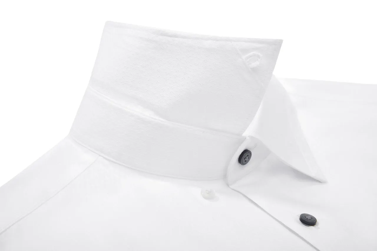 Non-Iron Super Soft Lyocell Blend Textured Shirt in Smart Fit