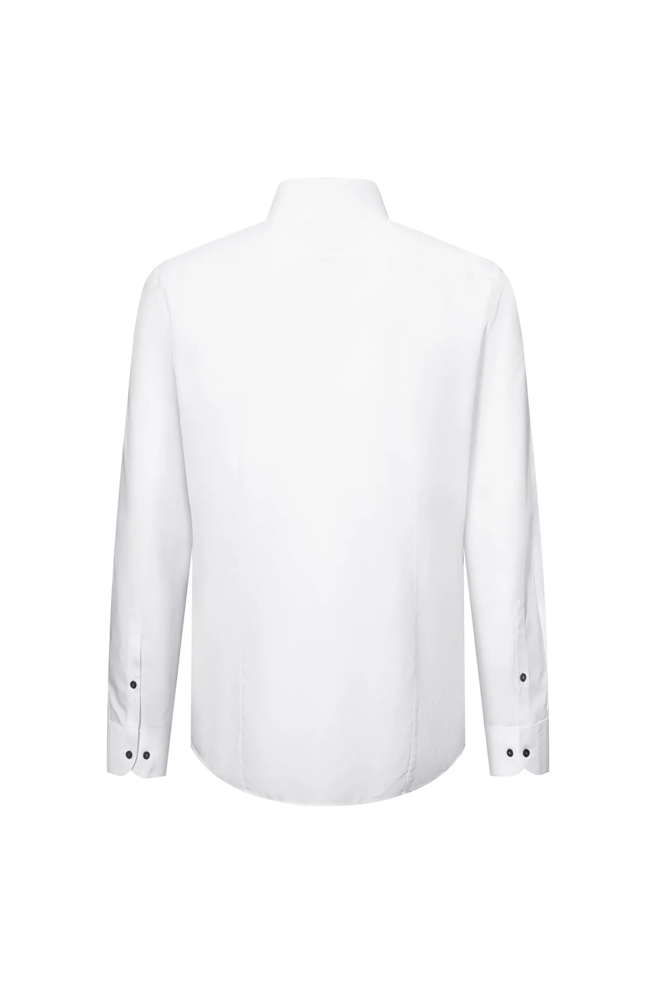 Non-Iron Super Soft Lyocell Blend Textured Shirt in Smart Fit