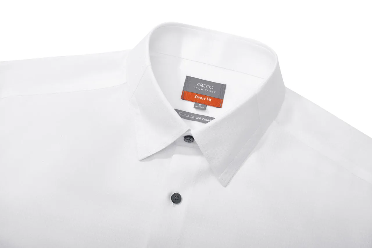 Non-Iron Super Soft Lyocell Blend Textured Shirt in Smart Fit