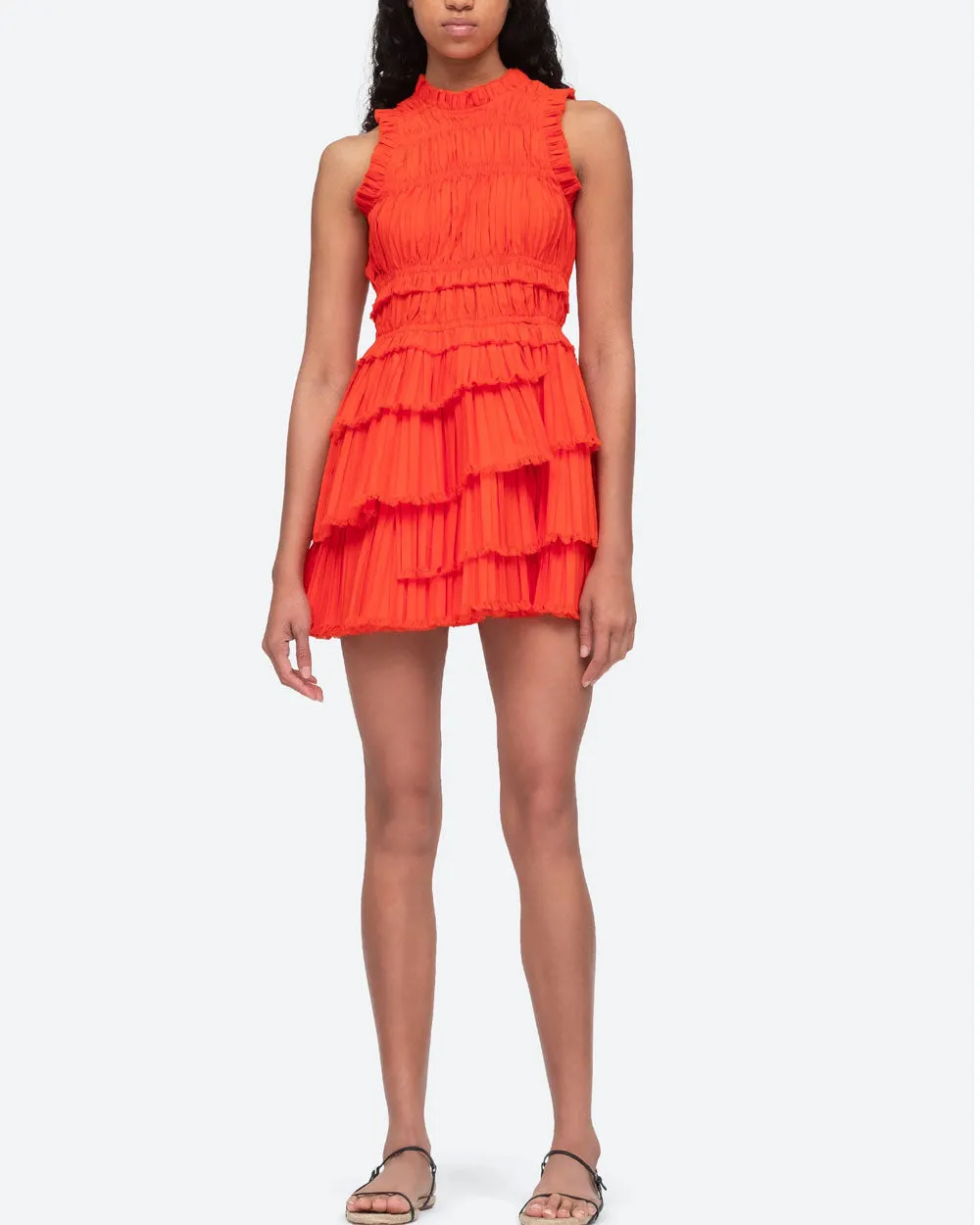 Poppy Pleated Geir Mini Dress