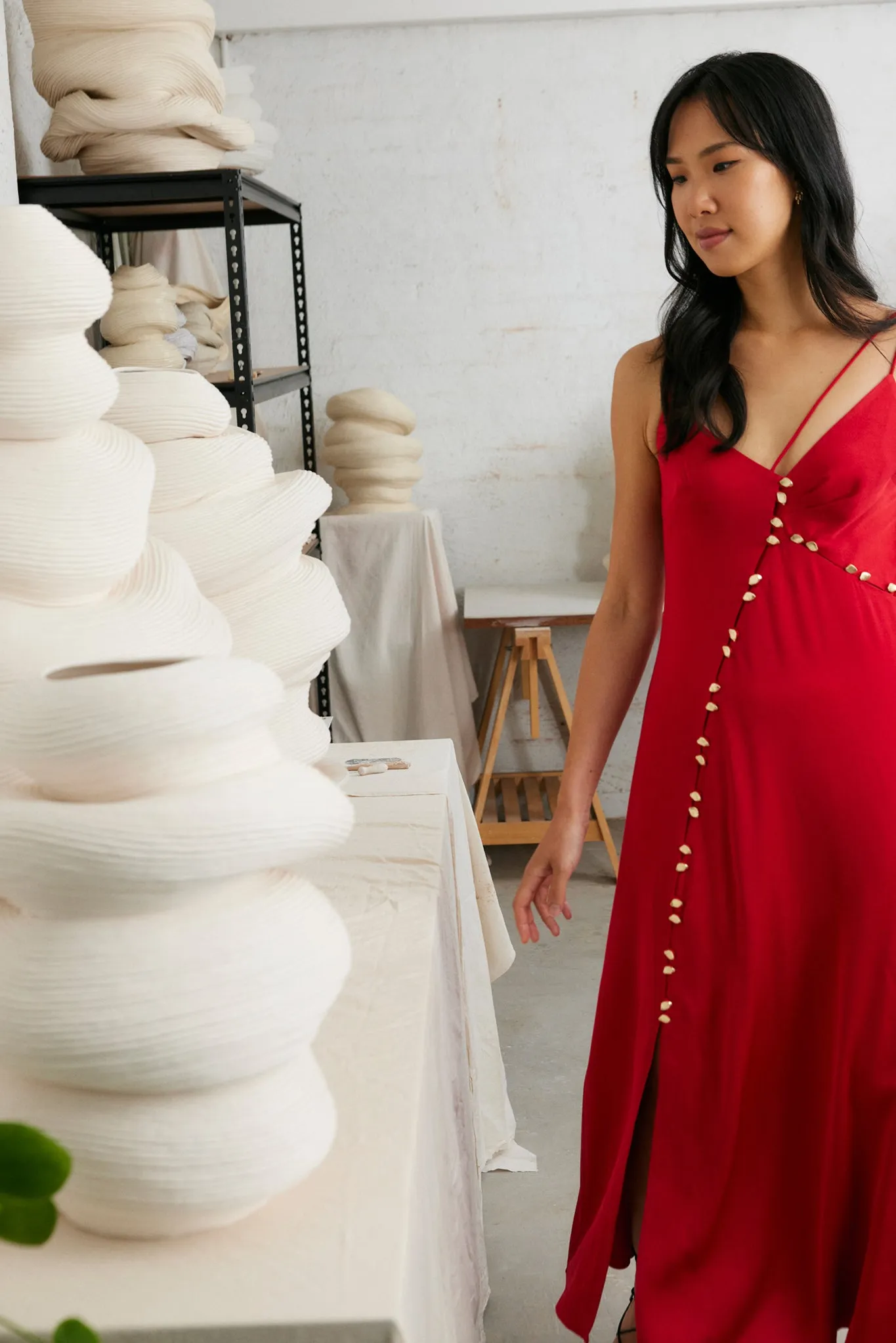Riddle Button Down Maxi Dress