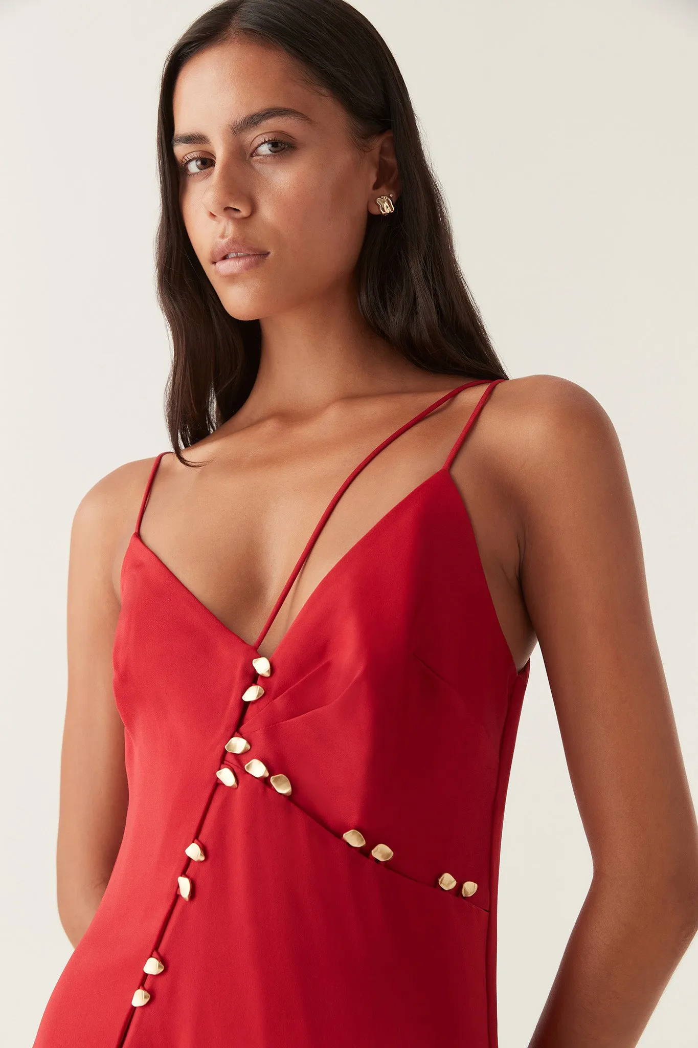 Riddle Button Down Maxi Dress