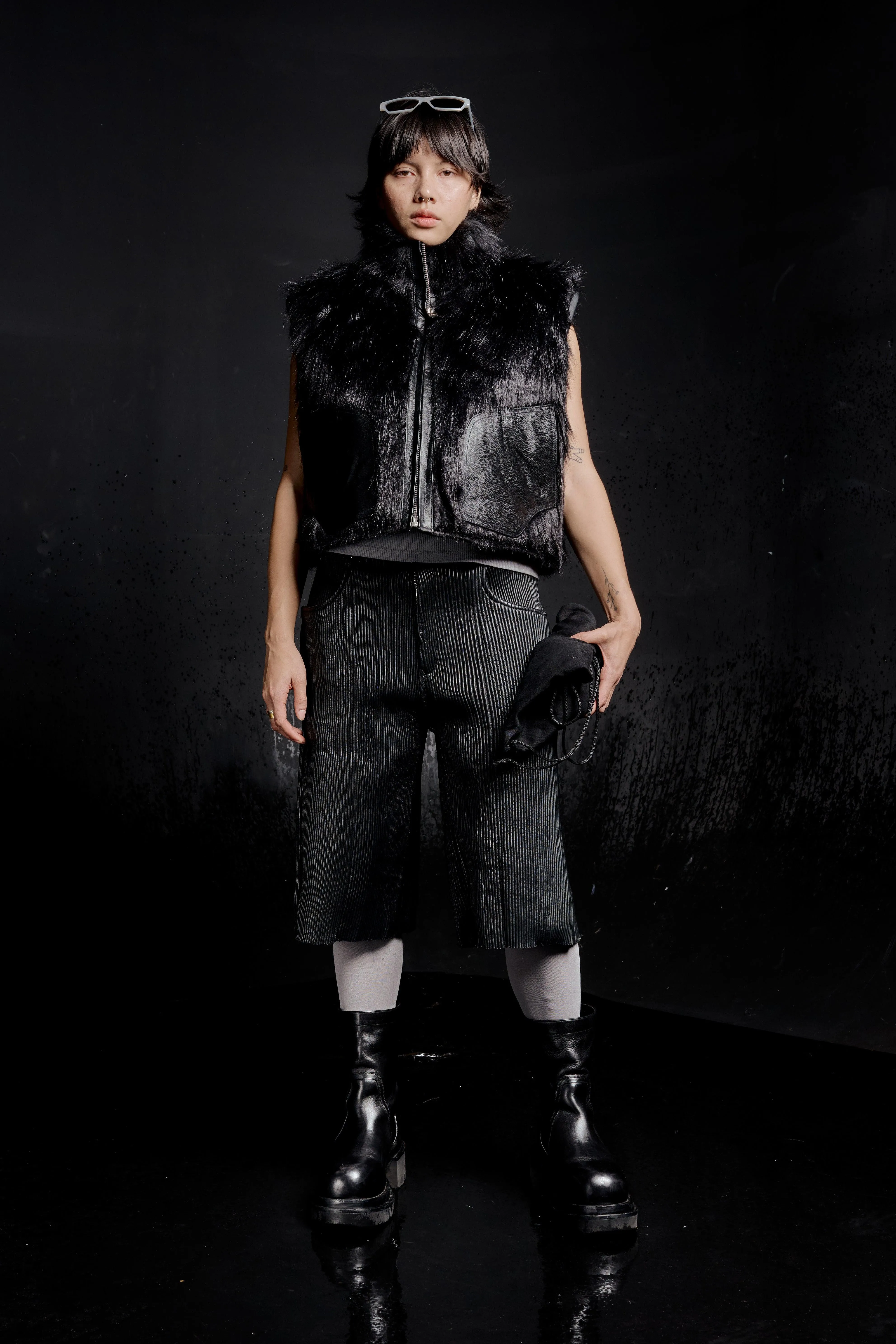 Sable Fur Bomber Jacket