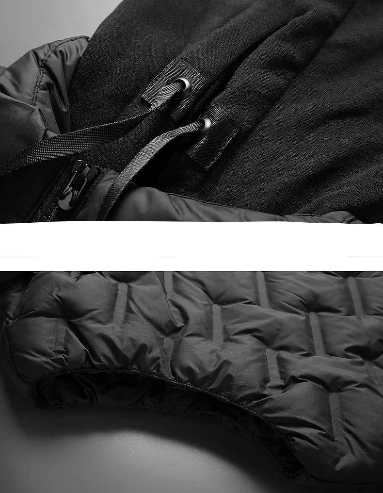 Stylish Quilted Sports Insulated Men's Vest with Hood - SF1532
