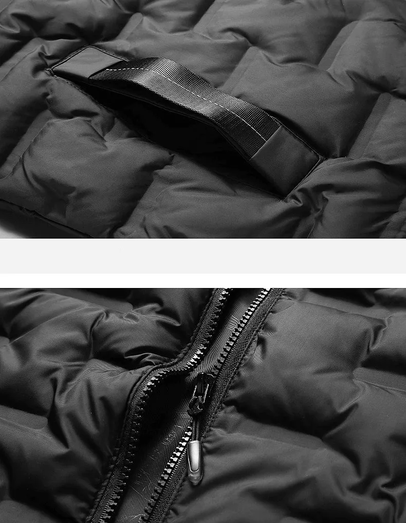 Stylish Quilted Sports Insulated Men's Vest with Hood - SF1532