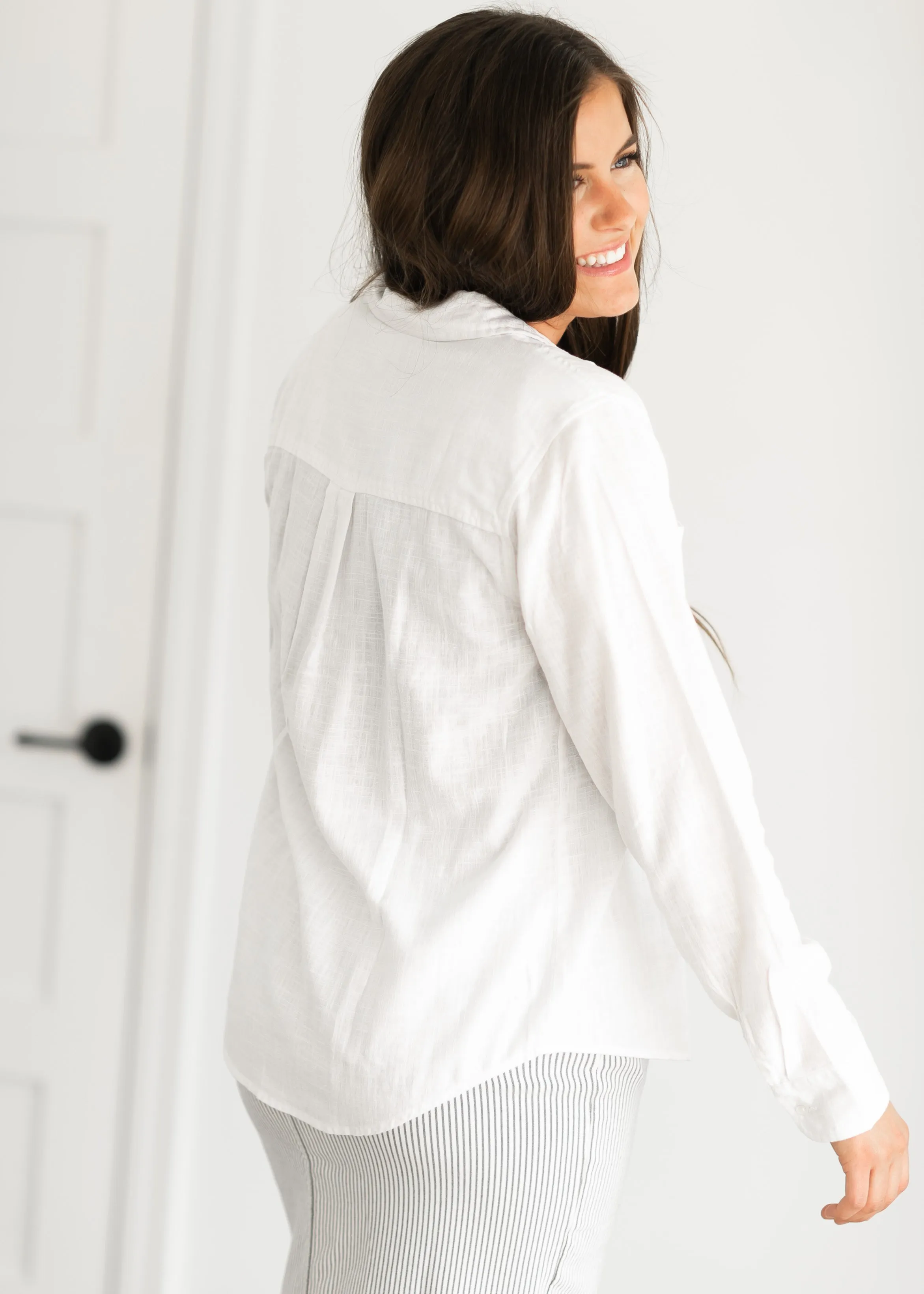 Tallulah Relaxed Fit Button Down Top - FINAL SALE