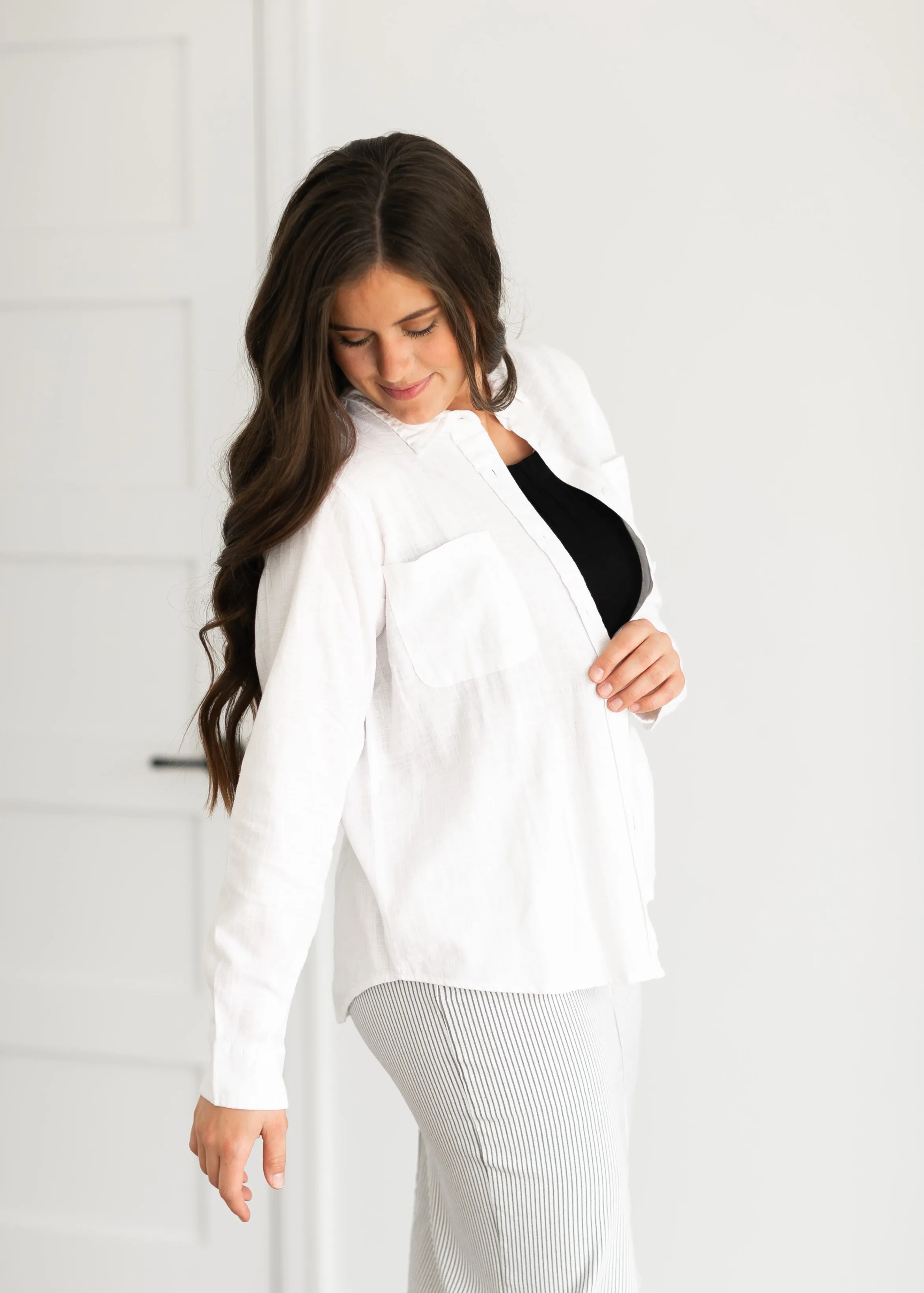 Tallulah Relaxed Fit Button Down Top - FINAL SALE