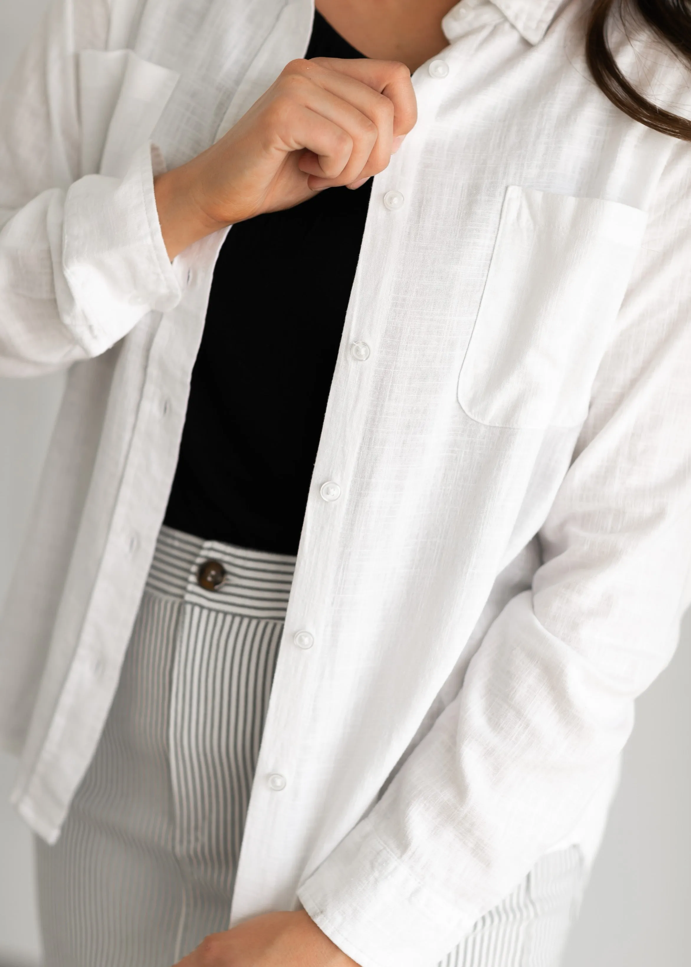 Tallulah Relaxed Fit Button Down Top - FINAL SALE