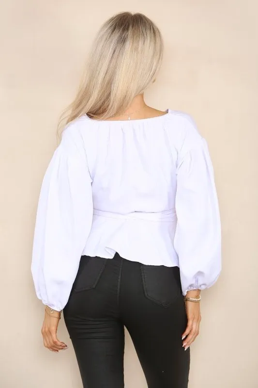 Tops With Frill Sleeves