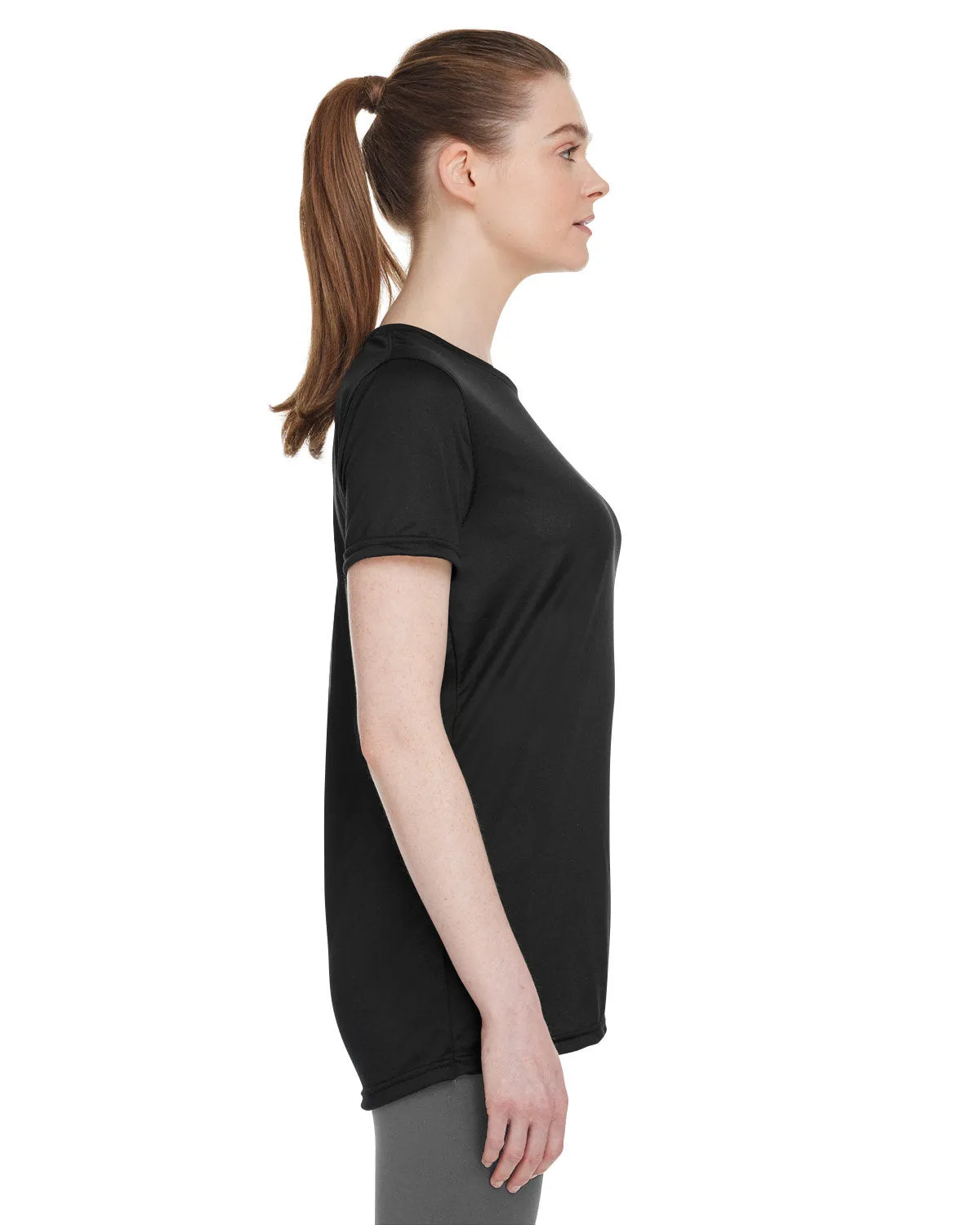 Under Armour Ladies Tech Customized T-Shirts, Black