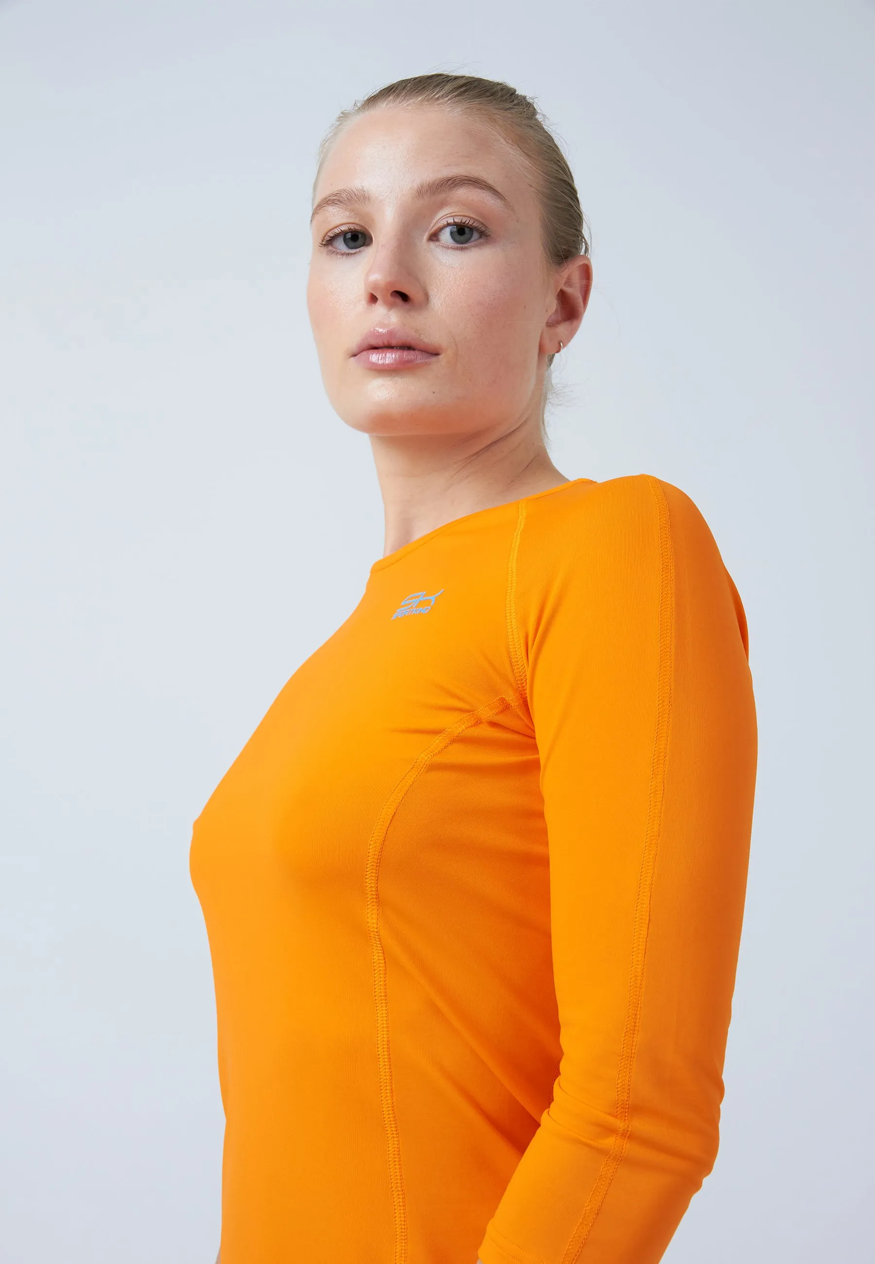 Women Tennis 3/4-Sleeve Shirt, orange